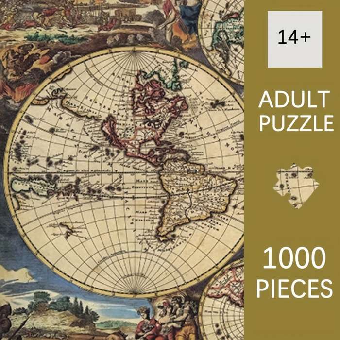 1000pcs Puzzle Paper Toys Ancient Map Famous Paintings 1000pcs Jigsaw Puzzle festival