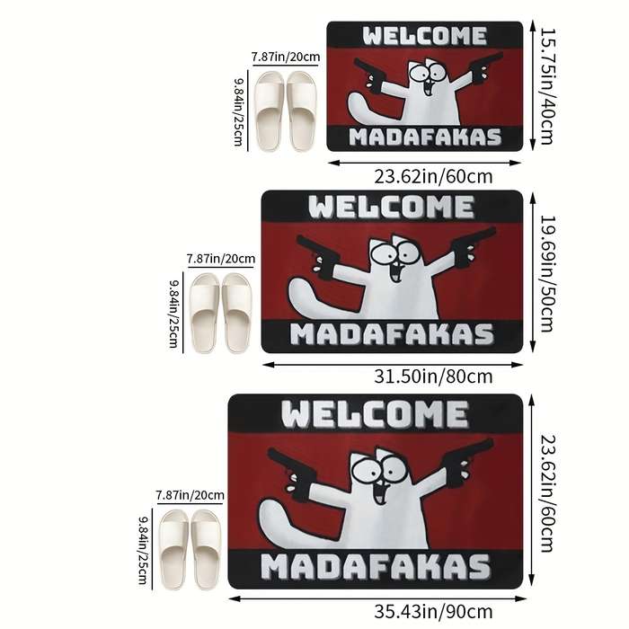1Pc 60cm 23.6x90cm 35.43inch Floor Mat
