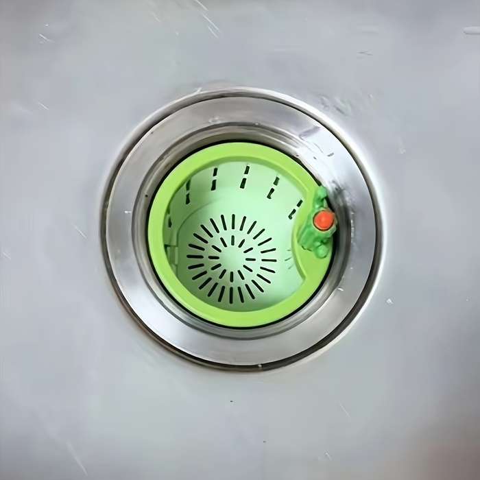1pc Cactus-Shaped Kitchen Sink Strainer Creative Drain Basket for Residue Anti-Clog Odor Preve