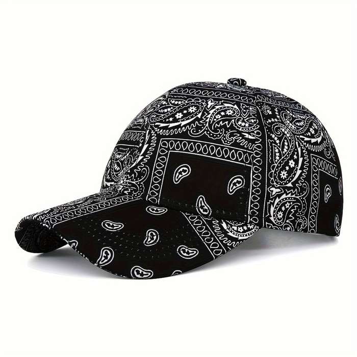 1pc Assorted Paisley Print Baseball Caps For Women Adjustable Sun Protection Sports Hats