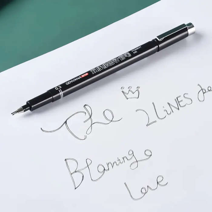 Double-Line Gel Pen 0.1Mm