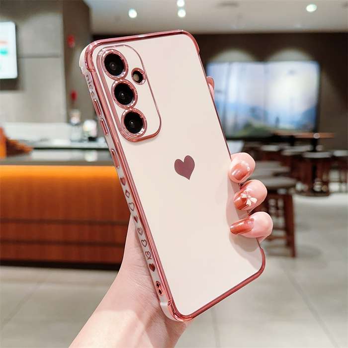 1Ps Pink Red For Samsung Galaxy A55 5G Phone Cases