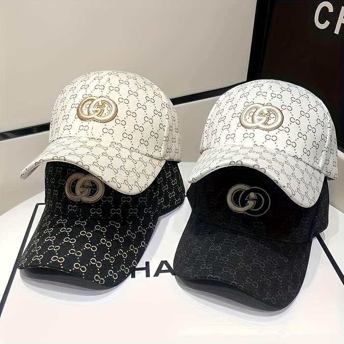 1pc Peaked Cap New Fashion Print Light Luxury Trendy Baseball Cap