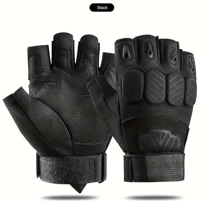 1 Pair Brown Size M Outdoor Sports Gloves