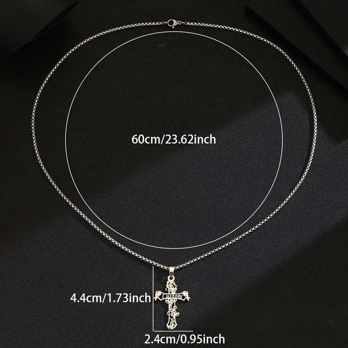 1 Piece Silvery Jesus Theme Pendant