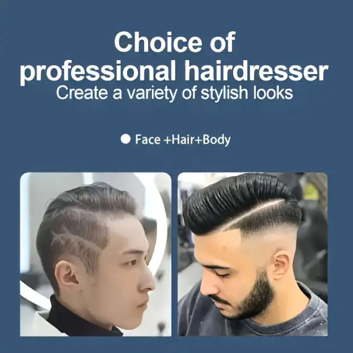 Men'S Hair Clippers, Retro Transparent Body Electric Hair Trimmer for Pompadour Styles, Professional