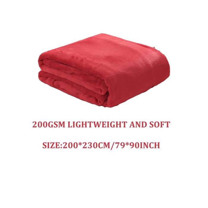 1ps Blanket Color Navy Blue size 180x200cm