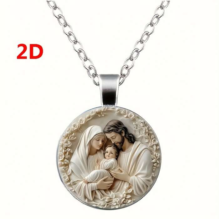 1 Piece Bronze Jesus Theme Pendant