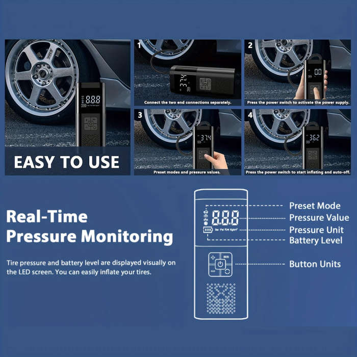 Portable Air Compressor Tire Inflator