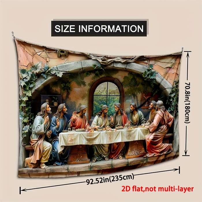 1pc 70.87x92.52in180x235cm Jesus Christian Themed Stickers