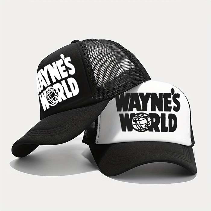 1pc Wayne'S World Hat Embroidered Wayne'S World Baseball Cap Dad Hat for Halloween Cosplay Costum