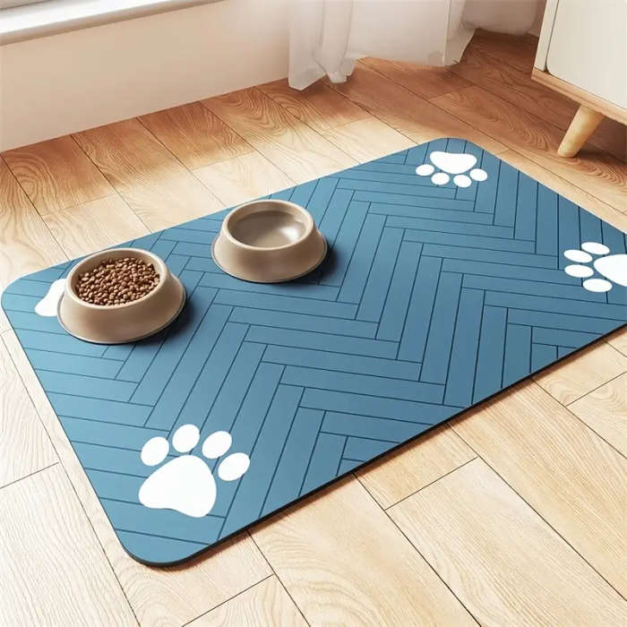 1 Quick-Drying Diatom Mud Pet Feeding Mat 30*40cm