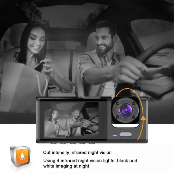 3 Channel DVR Dashcam Device