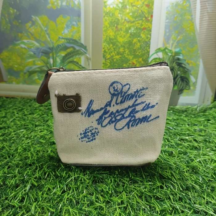 Canvas coin purse