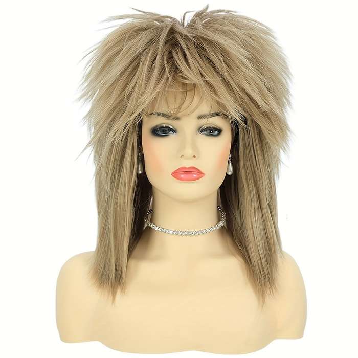 1Pc Blonde 35.56cm Fashion Design Wig