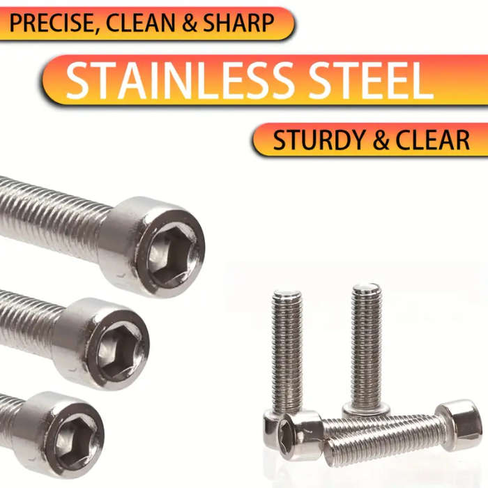 240-Piece Stainless Steel Hex Nut And Bolt Combination Kit