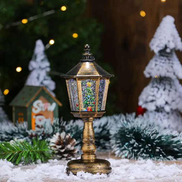 Santa Claus Crystal Night Light With Music