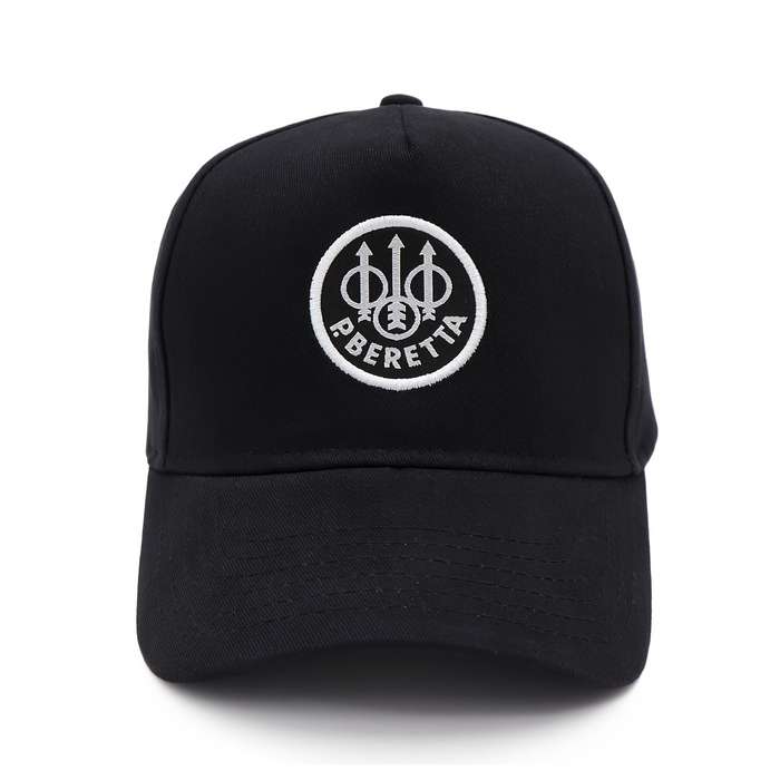1pc Black Barrett Embroidered Baseball Cap Adjustable Fit Textured Fabric Unique Logo Design C