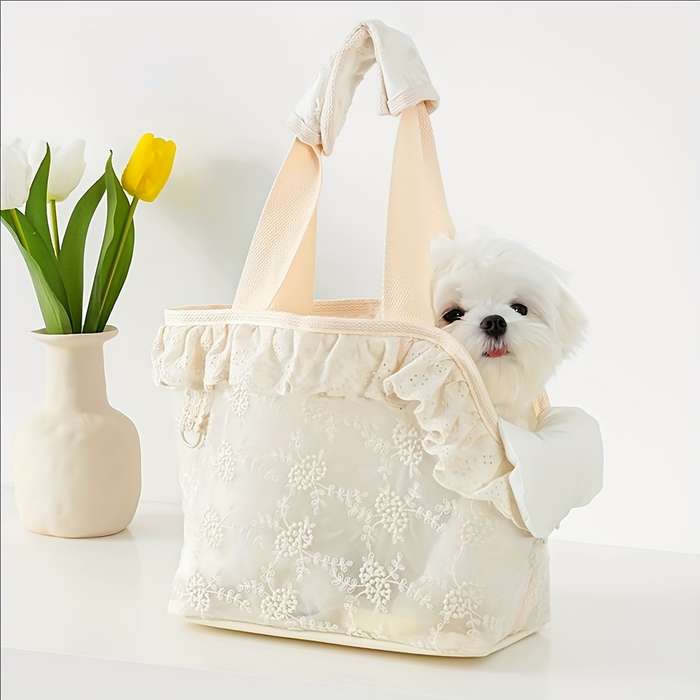 1pc Beigesize M 31*18*26cm Pet Bag