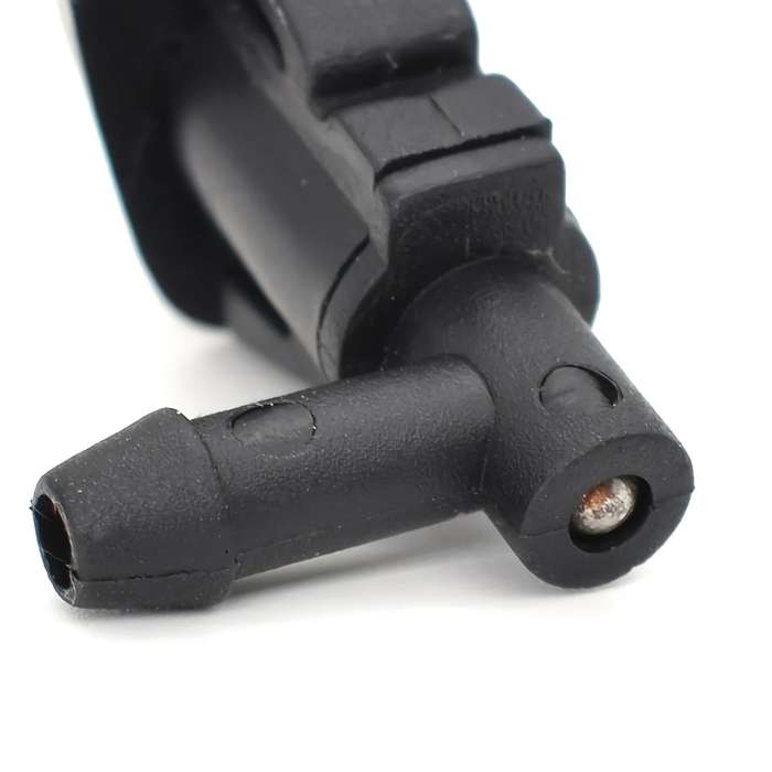 2Pcs Black Wiper Nozzle Three Hole Car Windshield Nozzle