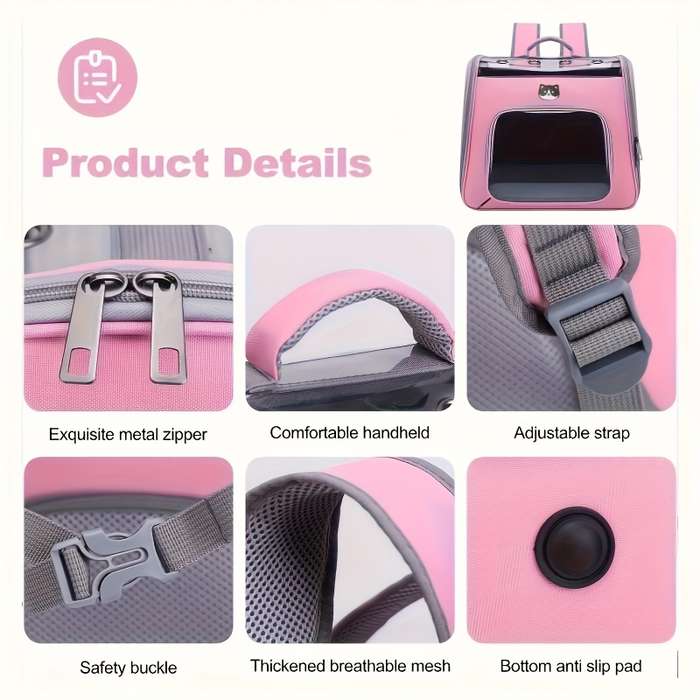 1pc Pink Pet Bag