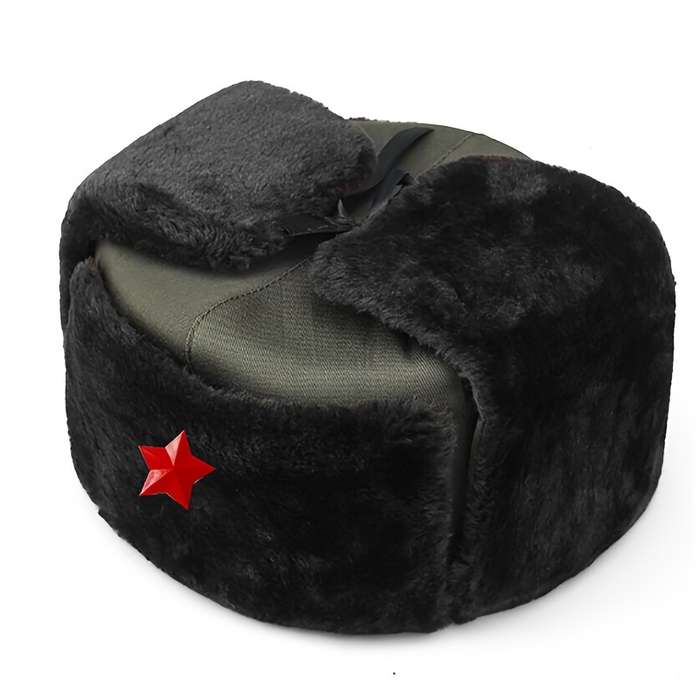 Hat Army Green Black Velvet