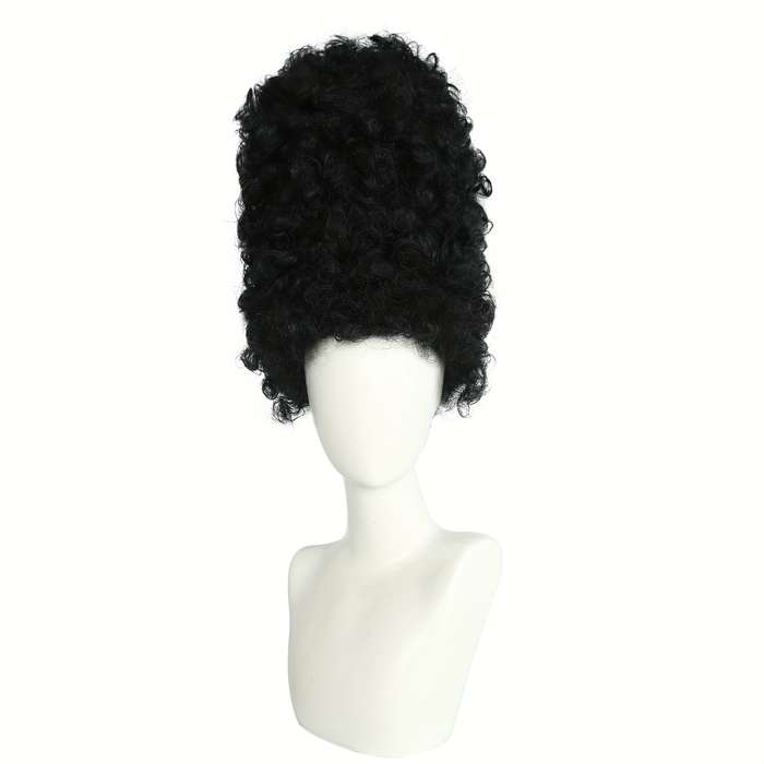 1Pc Black 35.56cm Fashion Design Wig