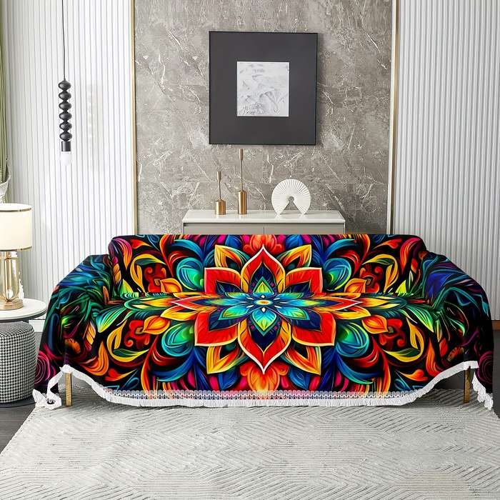 1ps Blanket Color Light Violet size 180x380cm Four Seater