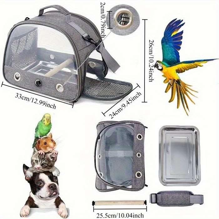 2pcs set Portable Birdie Carrying Case Pet Bag