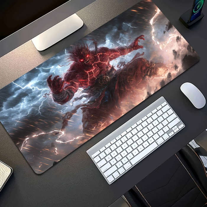1pc 30x80cm Mythical Thunderstorm Giant Magic Mouse Pad Gaming Desk Mat