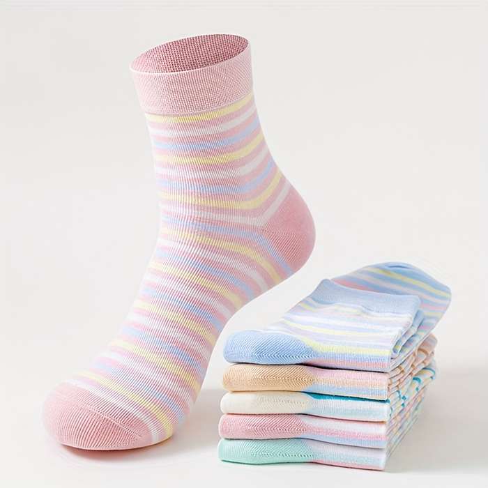 5 Pairs Randomly Send One Size High Elastic Socks