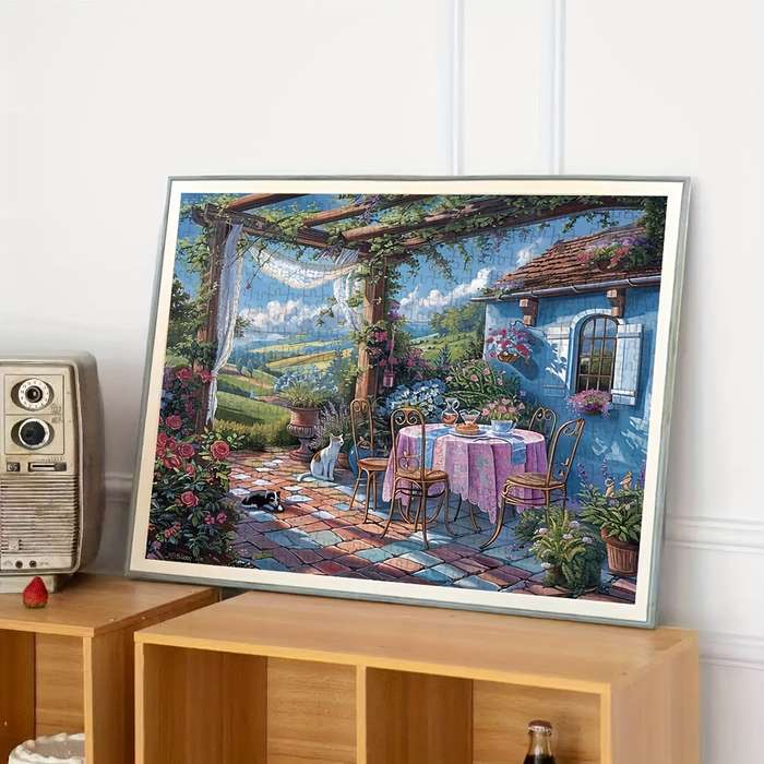 1000pcs Jigsaw Puzzle Country Harmony Scene 50.04x70.1cm High-Quality Thick Pap