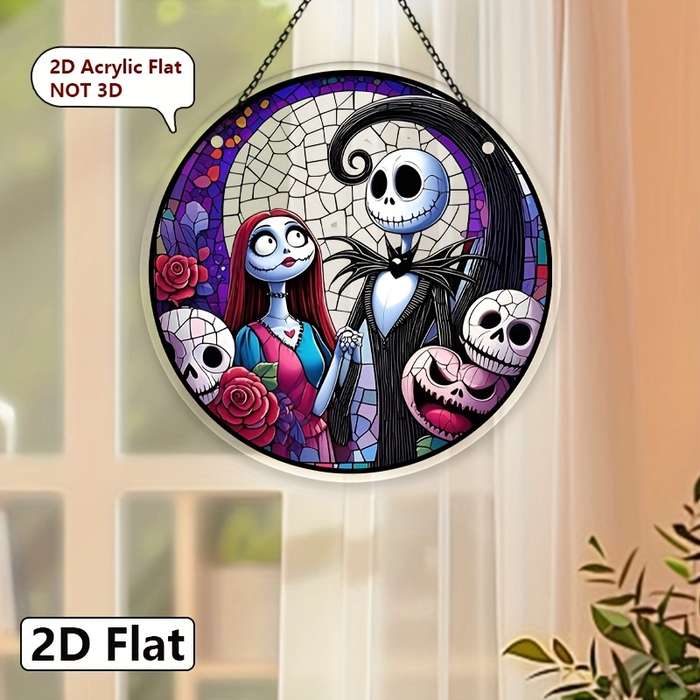 1pc 2D Flat  Art Deco Acrylic Frameless Decorative Light Fixture Hanging Decoration Perfect for G