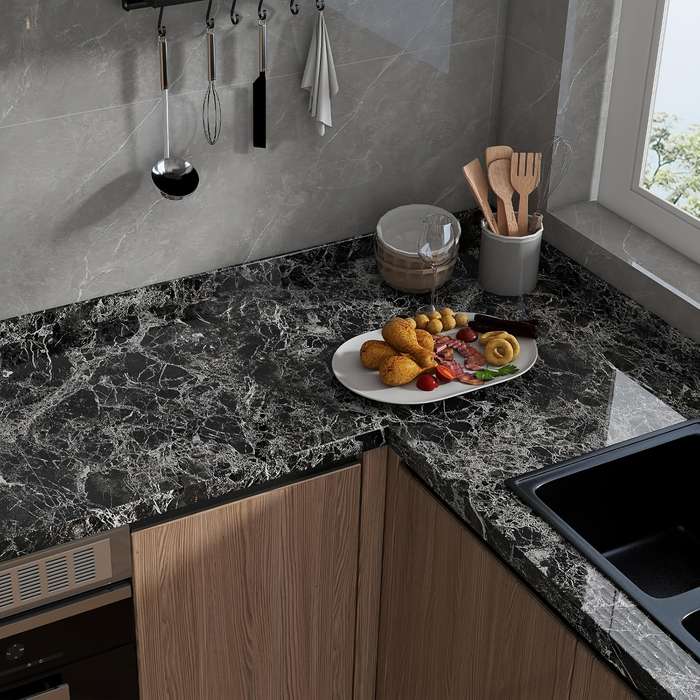 1PC Wall StickersBlack 60X300cm 23.62X118.11in