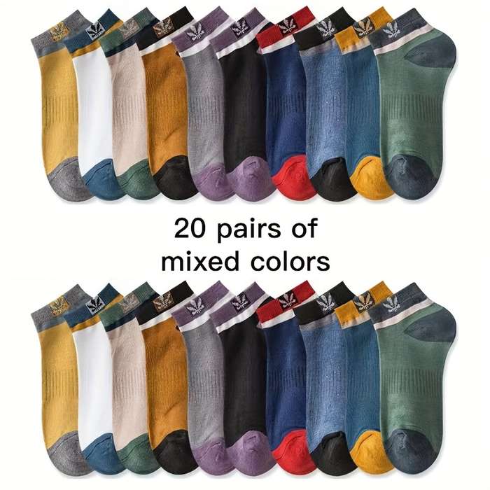 10 Pairs Of Mixed Colors One Size High Elastic Socks