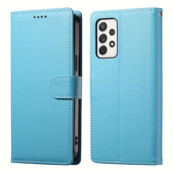 1pc Light Blue For Samsung Galaxy A72 Phone Cases