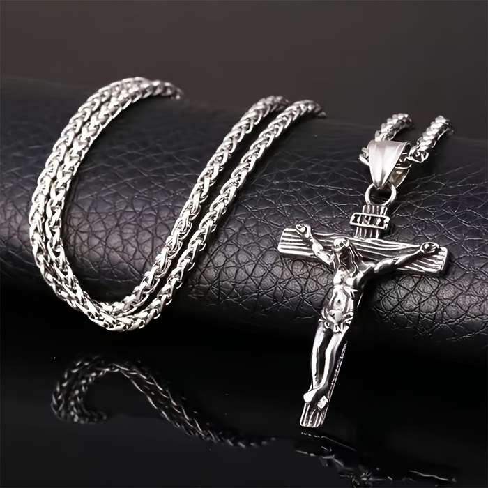 1 Piece Antique Golden Jesus Theme Pendant