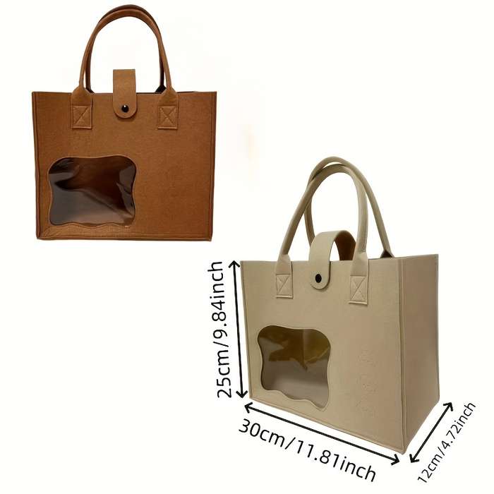1pc Beige Pet Bag
