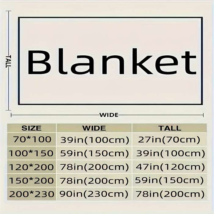 1ps Blanket Color Orange Yellow size 100x150