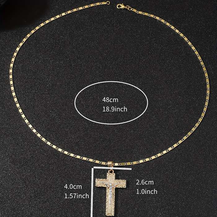 1 Piece Light Yellow Jesus Theme Pendant