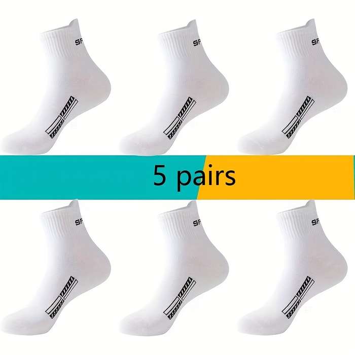 5 Pairs Color A High Elastic Socks