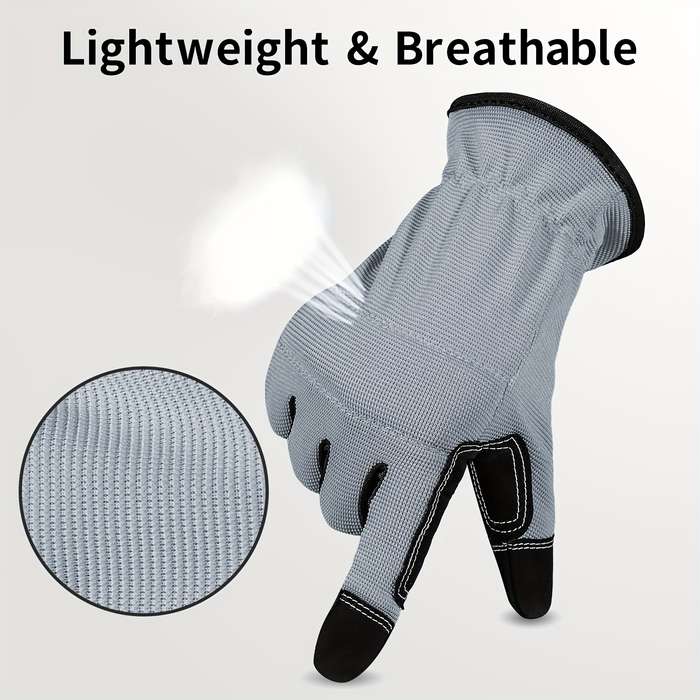 1 Pair Grey Size M Outdoor Sports Gloves