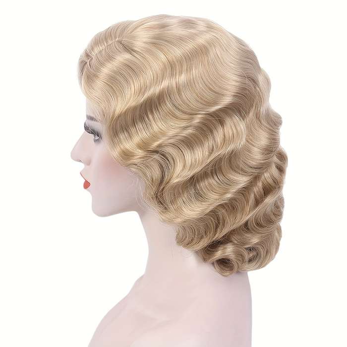1Pc Black 35.56cm Fashion Design Wig