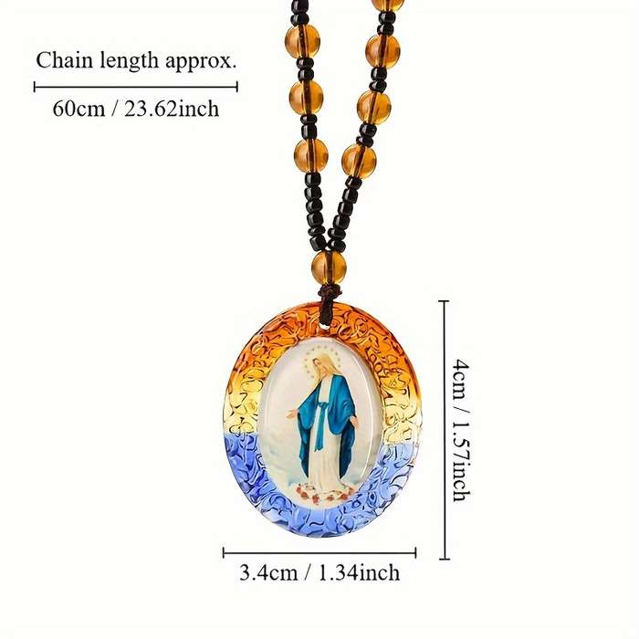 1 Piece Colorful Jesus Theme Pendant