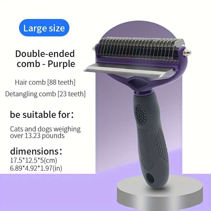 1pc Blue Large Pet Comb