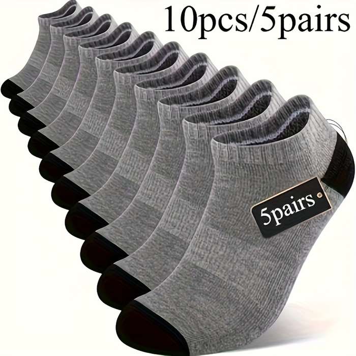 5 Pairs White One Size High Elastic Socks