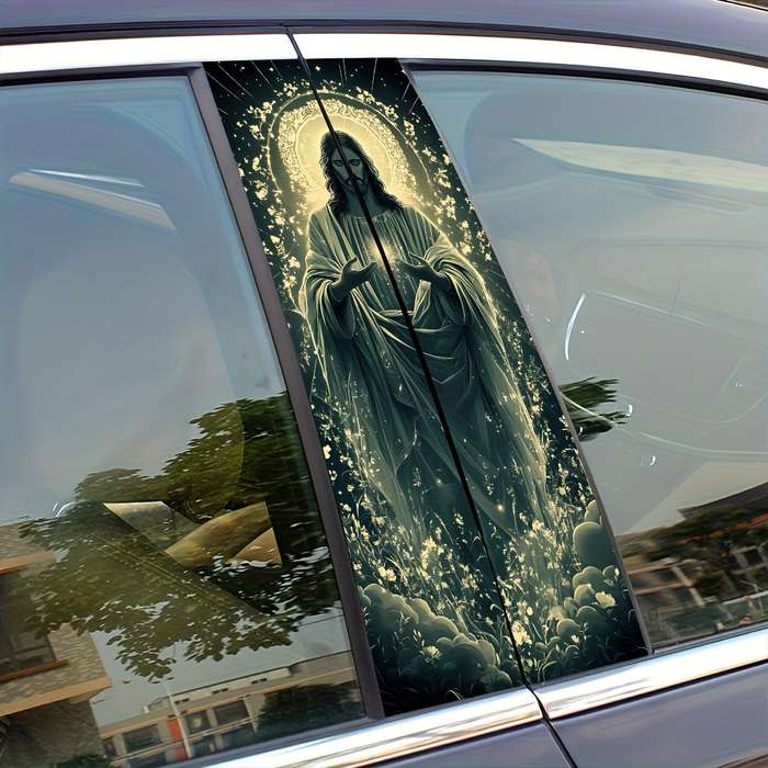 2pcs  25cm50cm Jesus Christian Themed Stickers