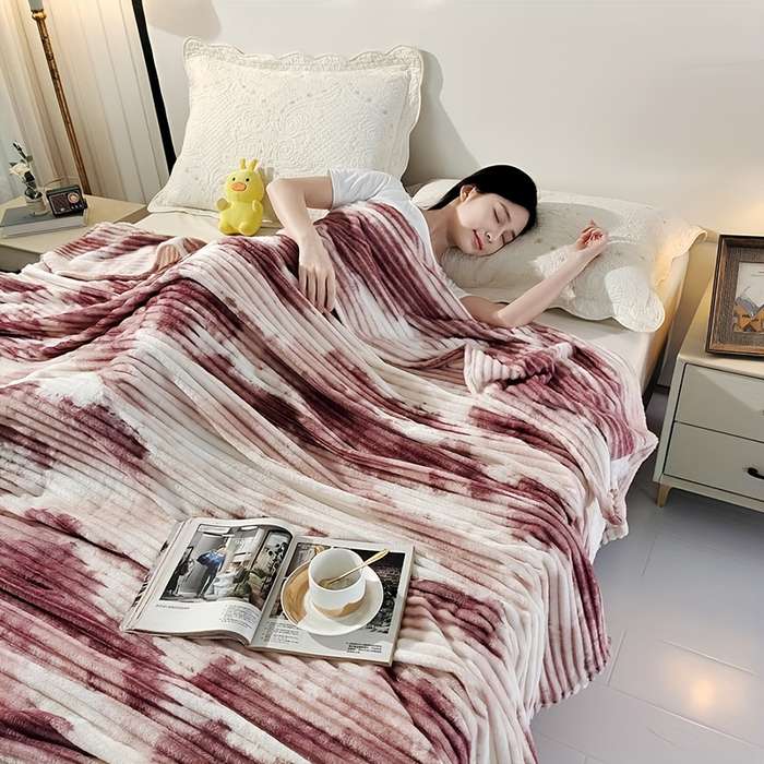 1ps Blanket Color Smoke Rain Gray Black size 70cmx100cm