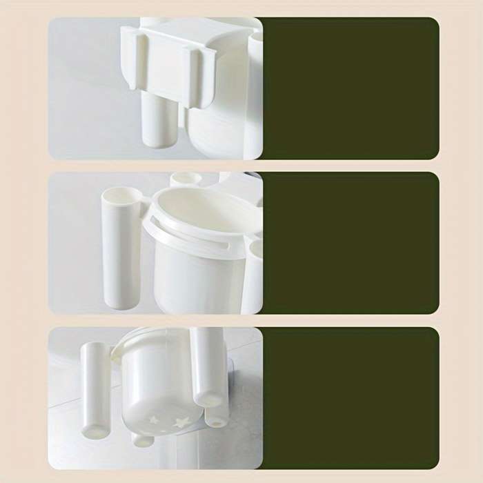 1pc Toothbrush Holder For Bathroom Wall Mounted Toothbrush Storage Rack Bathroom Storage Organizer