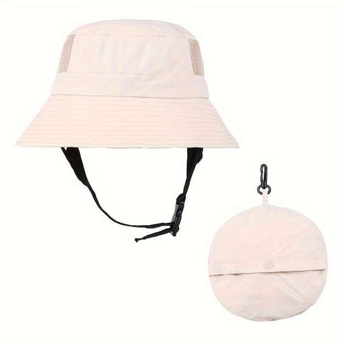 1pc Wide Brim Sun Protection Hat Foldable Outdoor Hiking Fishing Cap Quick-Drying Surfing Fis
